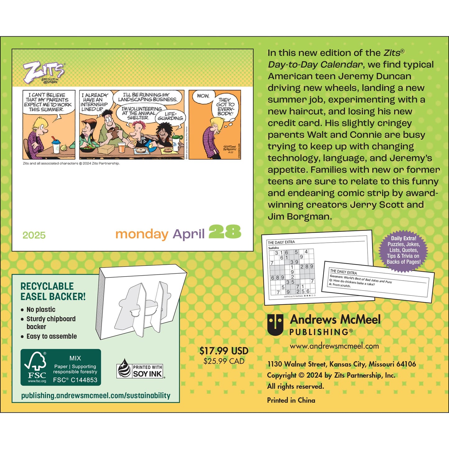 Zits Box 2025 Calendar