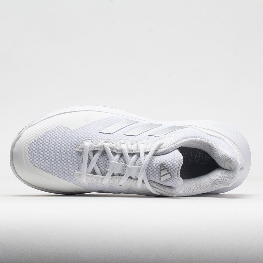 adidas GameCourt Women's White/Silver Metallic/White