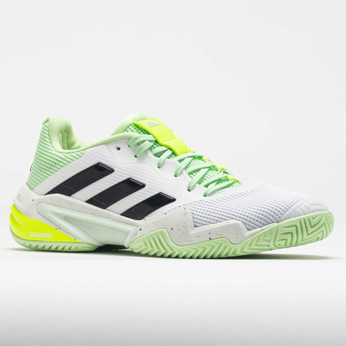 adidas Barricade 13 Men's White/Core Black/Semi-Green Spark