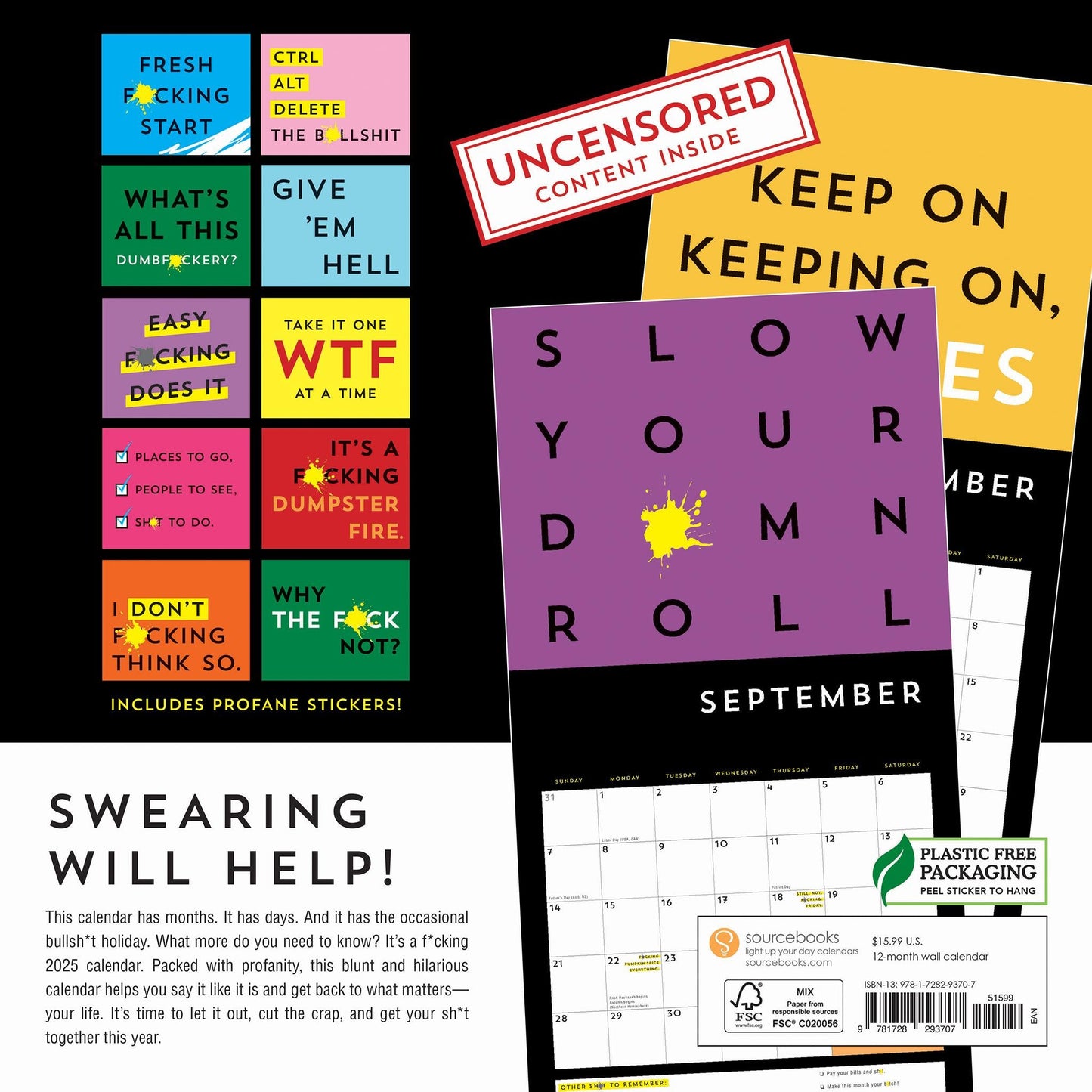 A Fucking Calendar Wall 2025 Calendar