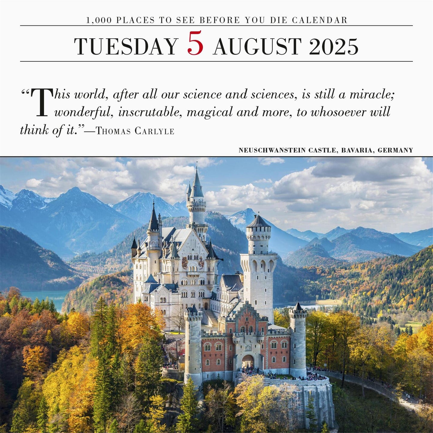 1000 Places To See Before You Die Box 2025 Calendar