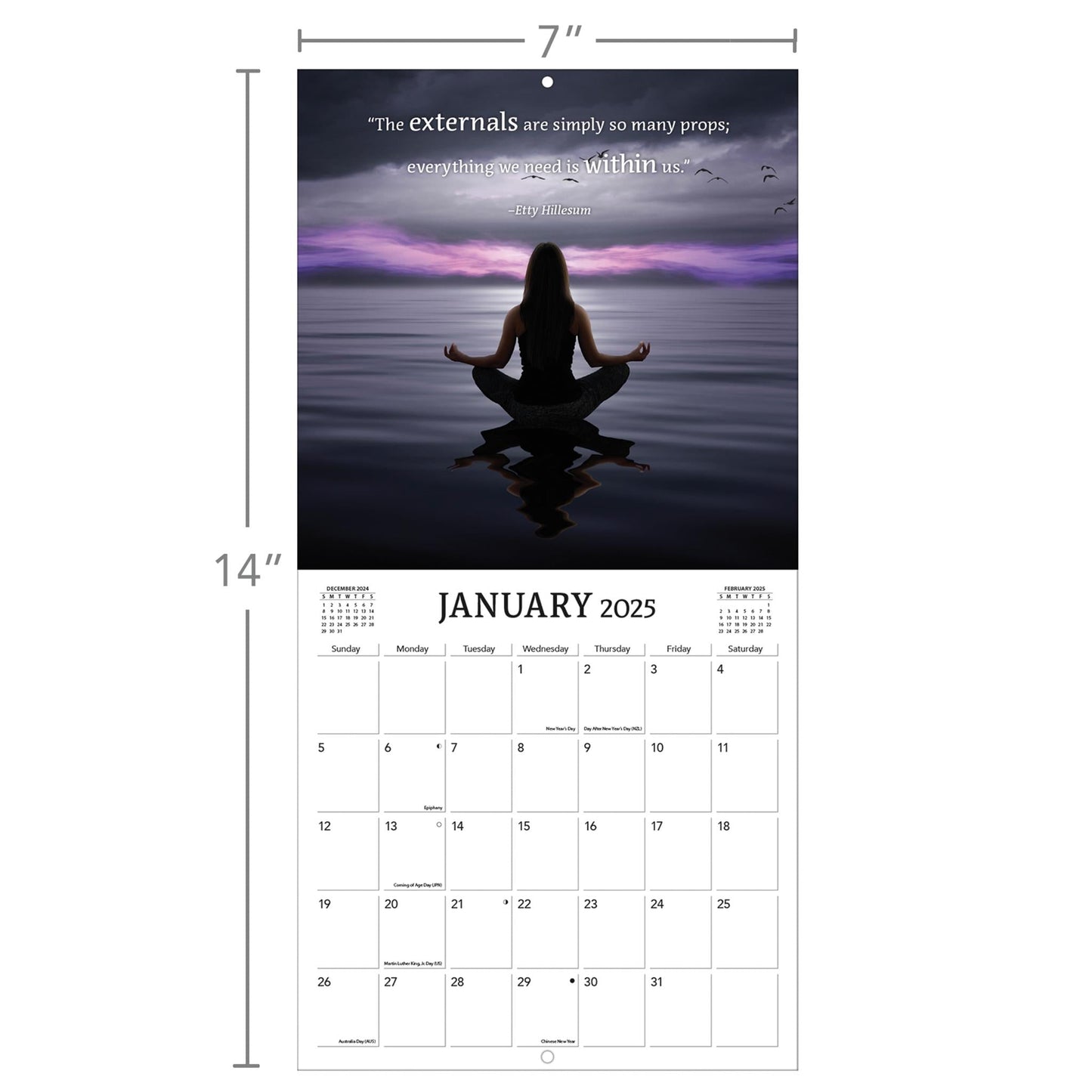 Zen Mini 2025 Calendar